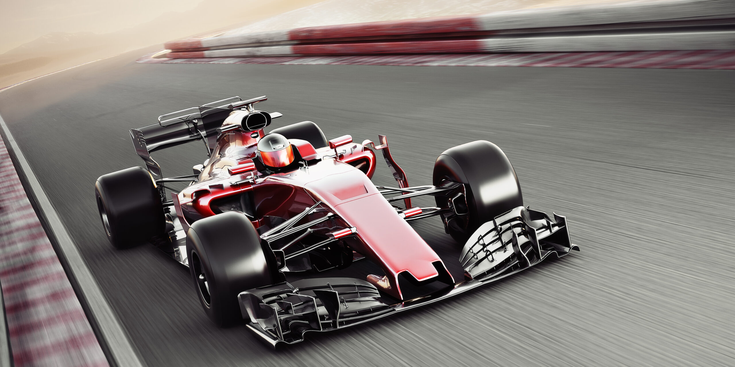 F1 Race Car on Track