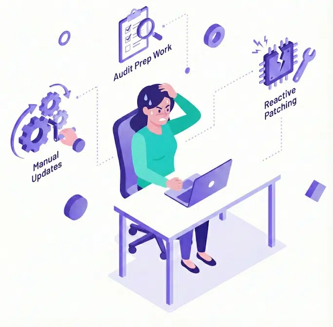 Frustrated IT person